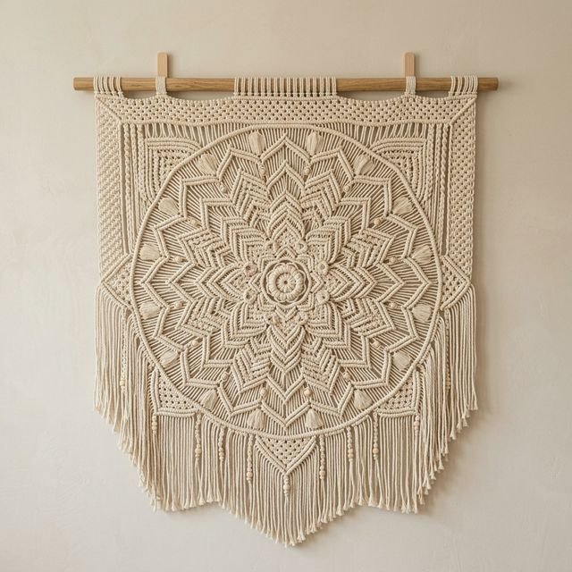Painel Macramê Mandala
