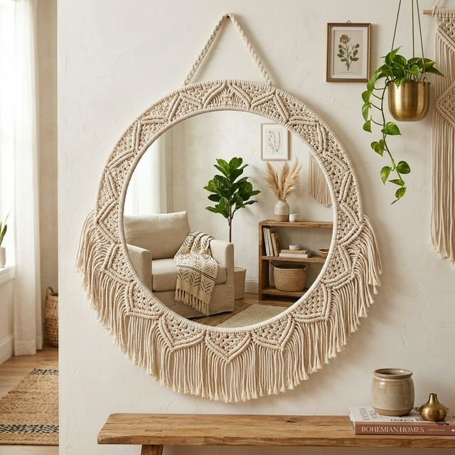 Almofada Macramê Aconchego